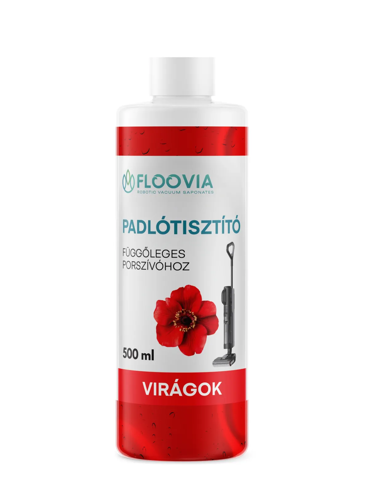 Floovia felmosó folyadék álló porszívóhoz, virágos illat — kép 2